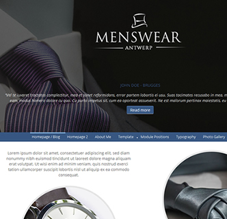 joomla menswear responsive template
