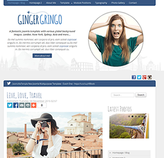 Joomla Blog Template, Joomla Travel Template, Joomla international Personal Business Template