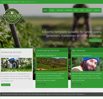 joomla responsive bootstrap landscaping DIY outdoor gardening template