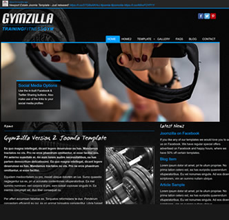 Joomla Sports Club Template Boxing