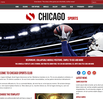 joomla football club template