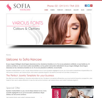 Joomla hair salon hairdresser template hair stylist joomla template best responsive