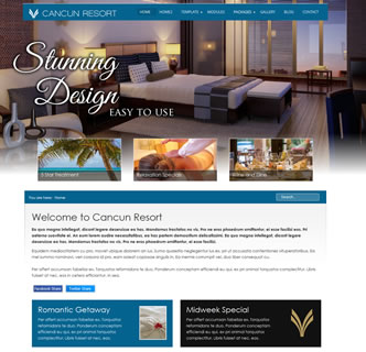 the best joomla hotel restaurant template bootstrap responsive