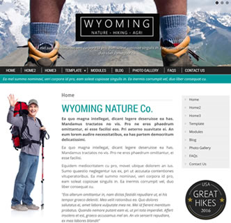 joomla responsive nature template hiking joomla template