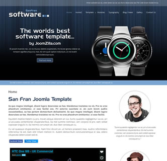 joomla responsive software computers tech template san francisco