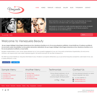 joomla beauty salon template hairdressing