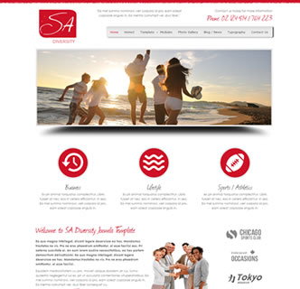 Easy to use Joomla business responsive bootstrap template
