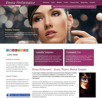 Opera theatre stageschool ballet Musical Joomla template