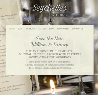 Joomla Wedding Template cafe Joomla 3 responsive template